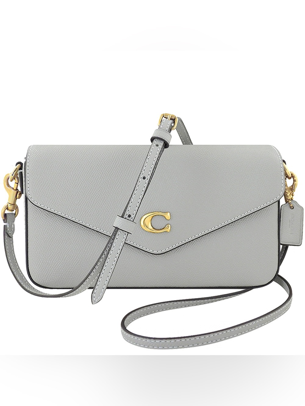 ‼️Coach Grey Leather Wyn Crossbody Bag